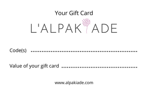Carte cadeau l'Alpakiade
